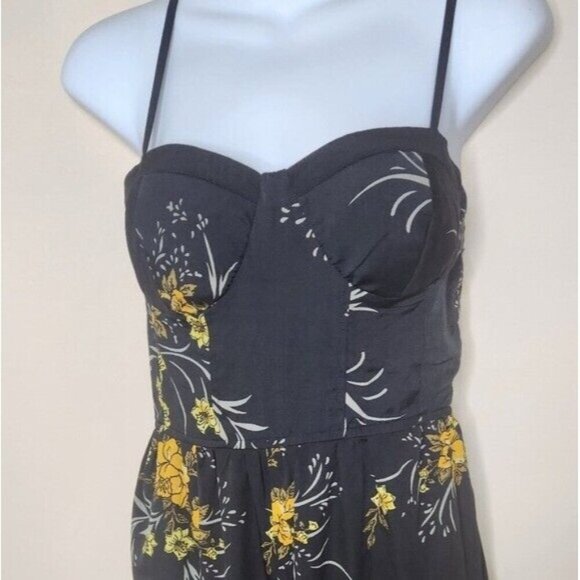 Band of Gypsies Floral spaghetti strap Jumpsuit size S - Picture 3 of 9